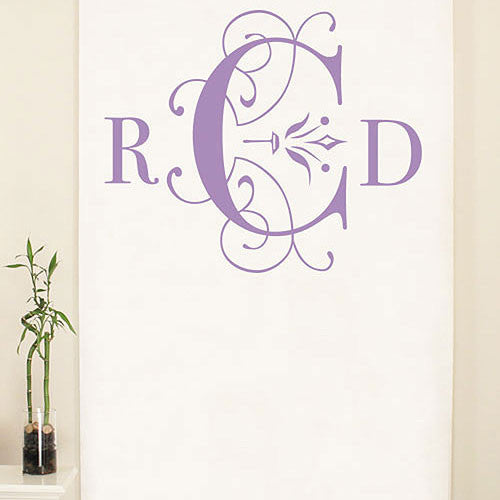 Classic Deco Monogram Personalized Photo Backdrop