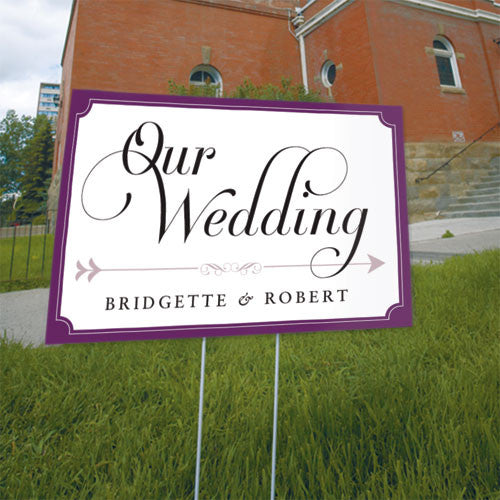 Expressions Wedding Directional Sign