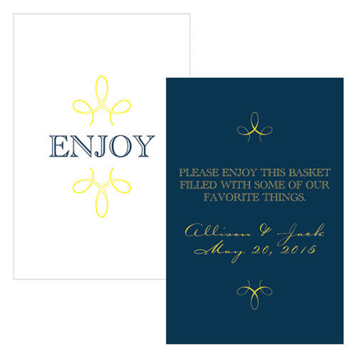 Enjoy "Thank you" Rectangular Card