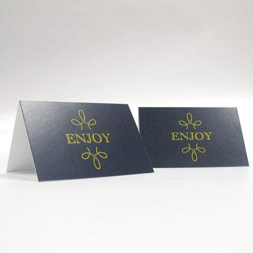 Enjoy "Thank you" Blank Tent Card