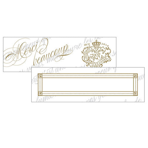 Parisian Love Letter Small Rectangular Tag B