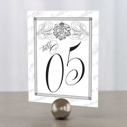 Parisian Love Letter Table Number Numbers