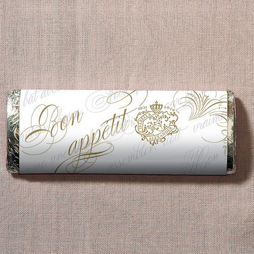 Parisian Love Letter Nut Free Gourmet Milk Chocolate Bar B