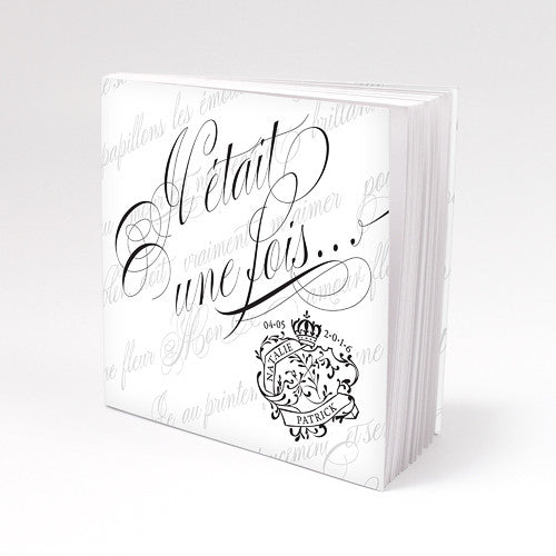 Parisian Love Letter Personalized Book Style Notepad B