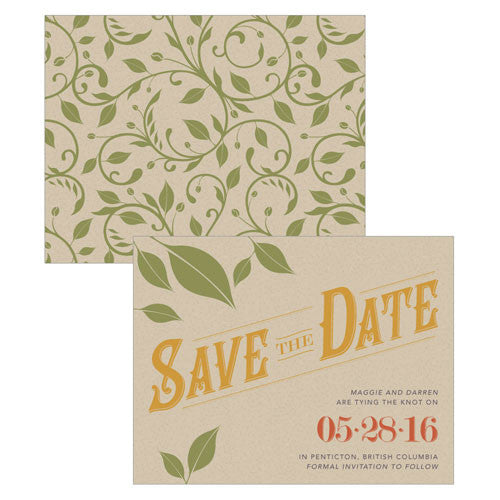 Vineyard Save The Date Card B