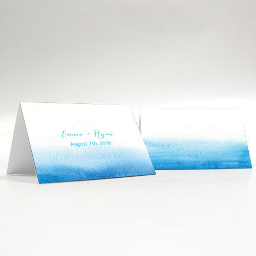 Aqueous Place Card With Fold