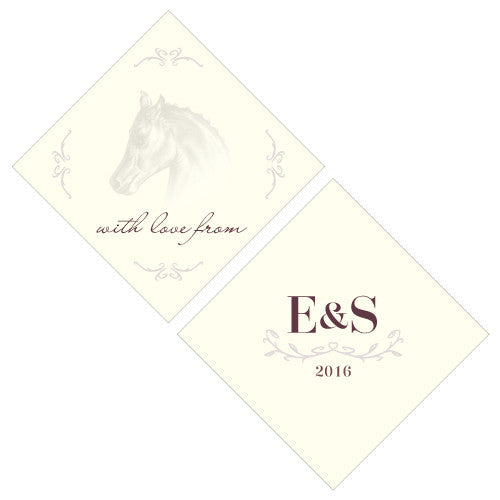 Equestrian Love Square Tag