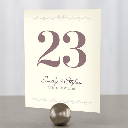 Equestrian Love Table Number Numbers