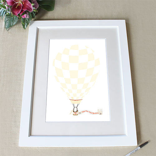 Hot Air Balloon Banner Signature Certificate