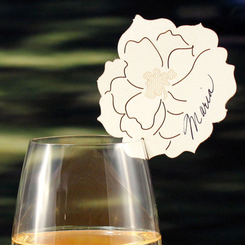 Laser Expressions Peony Die Cut Card