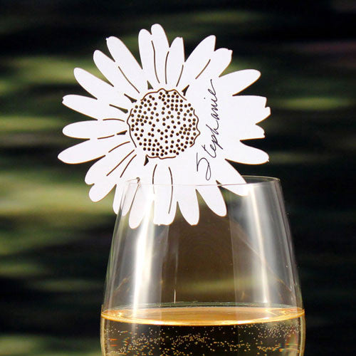 Laser Expressions Daisy Die Cut Card