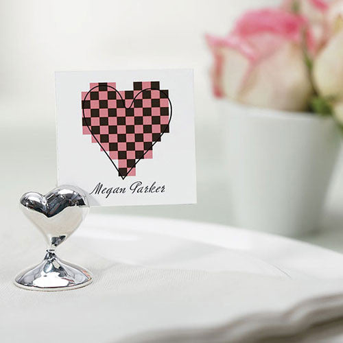 Swish Heart Place Card Holders