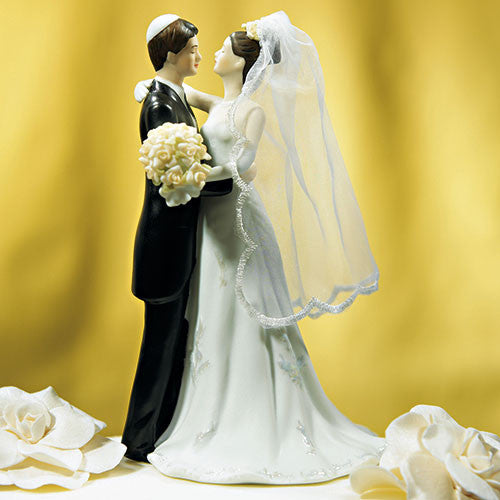 Traditional Jewish Bride & Groom Cake Topper