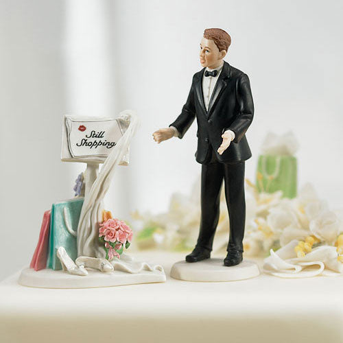 Still Shopping Message Board Mix & Match Cake Topper Ethnic Groom