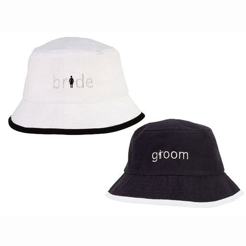 Brushed Cotton Twill Crusher Hat Just Married White