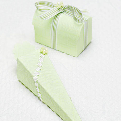 Seta Verdino - Green Favor Boxes Cone