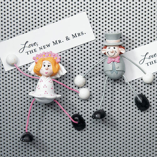 Bendable Comical Bride and Groom Magnets Groom Magnets