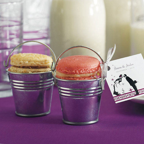 Miniature Metal Pails Silver