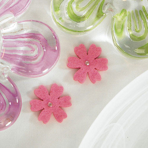 Felt Flowers with Diamonette Center