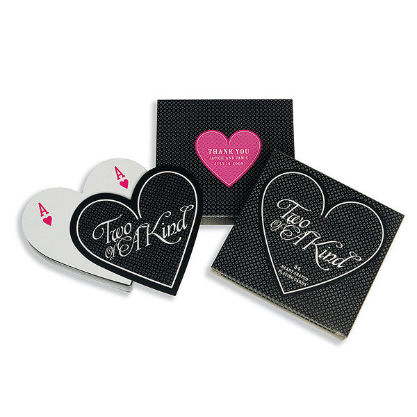 Two of a Kind Heart Shaped Playing Cards