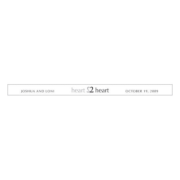 Heart to Heart Transparent Stickers