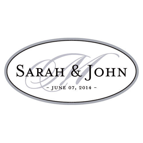 Monogram Window Cling Small