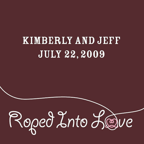 Western "Roped into Love" Favor / Place Cards