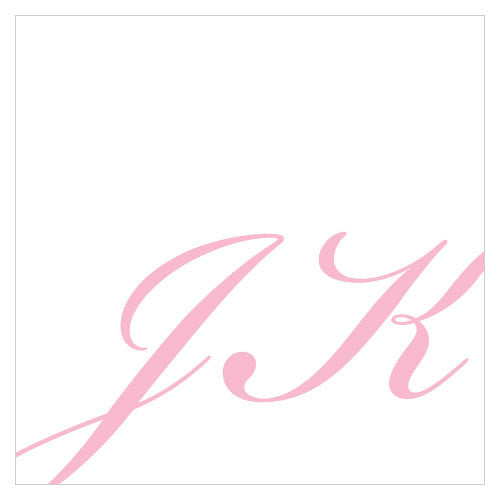 Elegant Script Monogram Favor / Place Cards