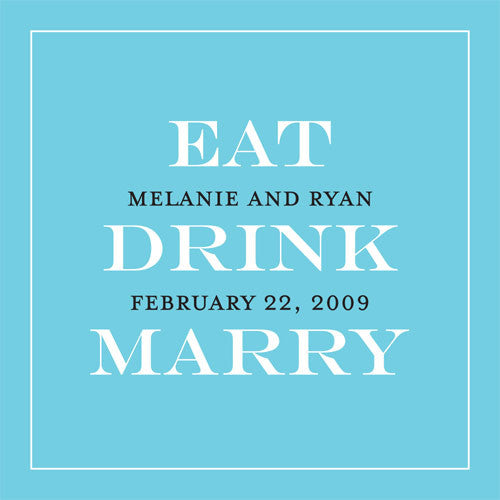 Eat, Drink, Marry Favor / Place Cards