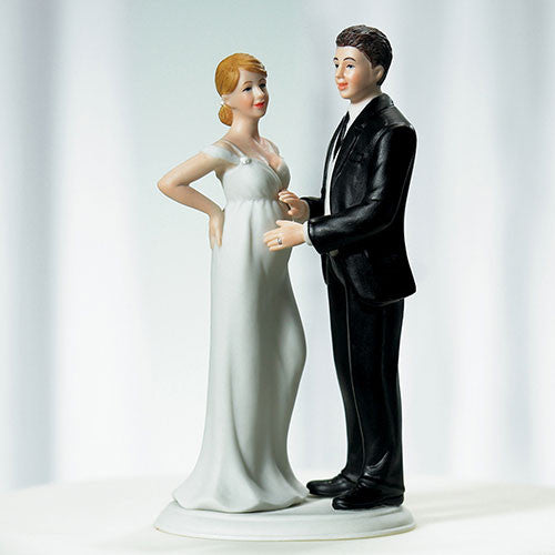 Expecting Bridal Couple Figurine