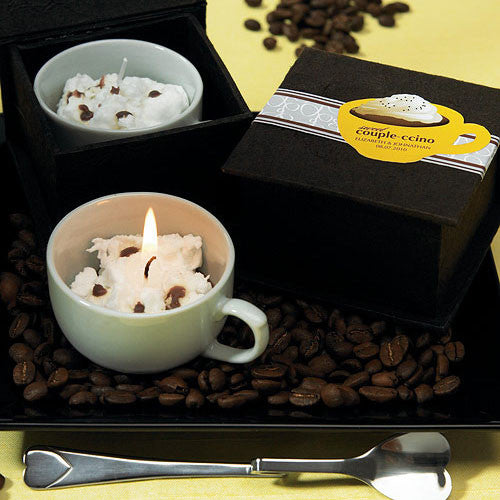 Sweet Couple-ccino Cappuccino Candle in Hand-made Gift Box