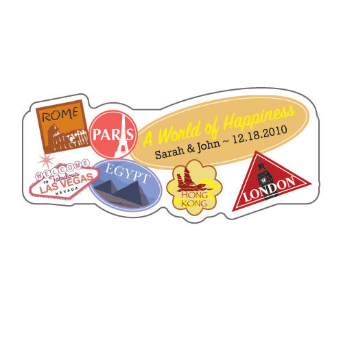 World of Happiness Sticker