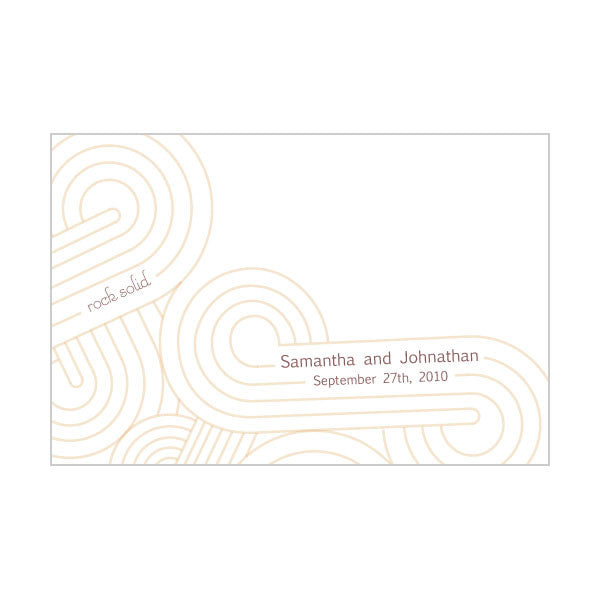 Rock Solid Place Cards - double sided print