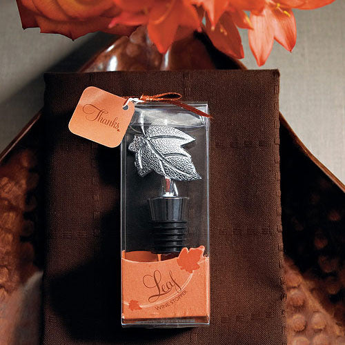 Leaf Wine Stopper in Gift Packaging