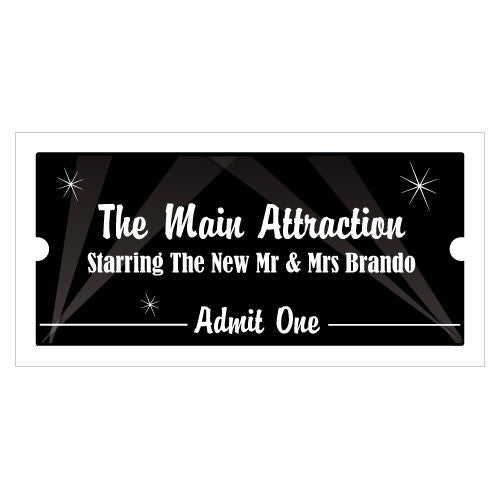 Hollywood Themed Drink Tickets Small