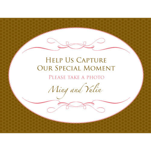 Wedding Memories Camera Table Sign