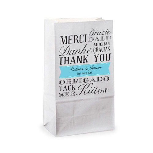 Abundance of Thanks Self-standing Printed Goodie Bag Natural Bag