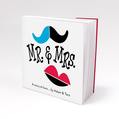 Notepad Favor with Personalized Mr. & Mrs. - A Story of Love Cover