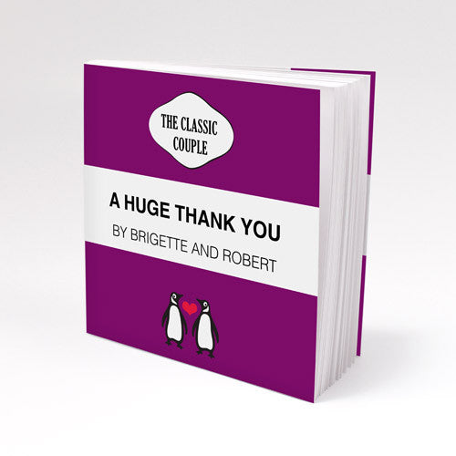 Notepad Favor with Personalized Classic Penguin Cover