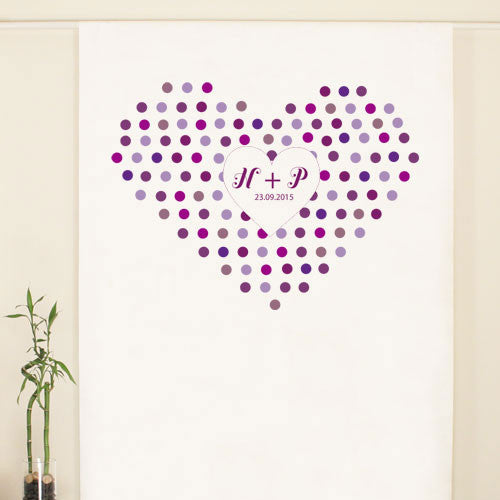 Rainbow Heart Personalized Photo Backdrop