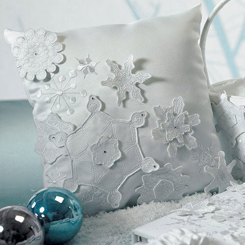 Winter Finery Ring Pillow