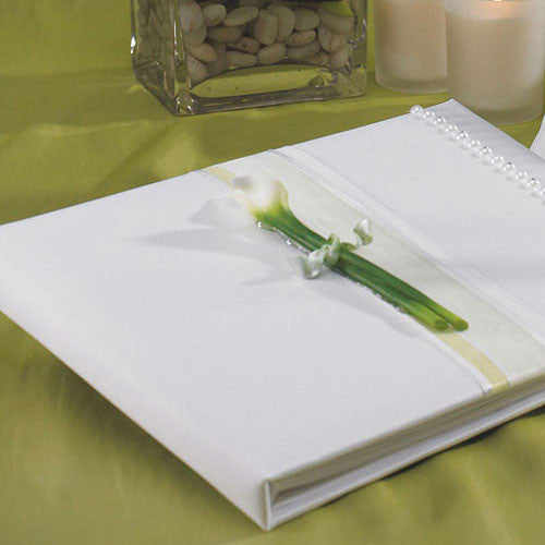 Bridal Beauty Calla Lily Traditional Guest Book