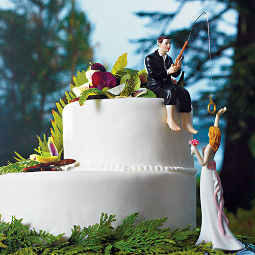 Hooked on Love Groom Figurine Bride "Reaching for Her Star"