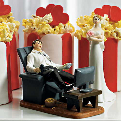 Couch Potato Groom Figurine