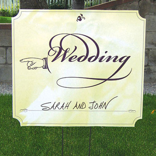 Wedding Directional Signs Two-Sided Wedding Directional Sign