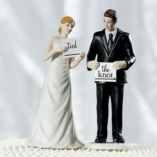 Read My Sign - Bride and Groom Figurines Groom Figurine