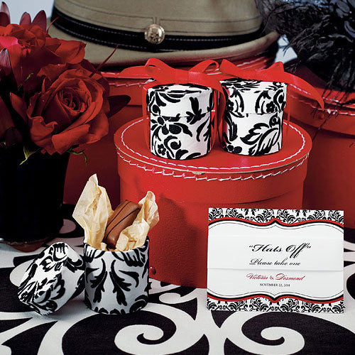 Love Bird Damask Favor Box