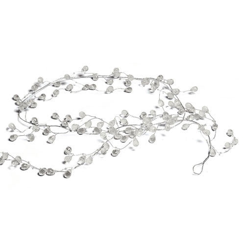 Crystal & Silver Wire Decorative Garland