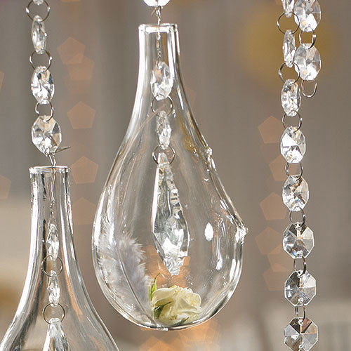 Blown Glass Tear-Drop Vases " Small