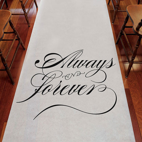 Always & Forever Wedding Aisle Runner